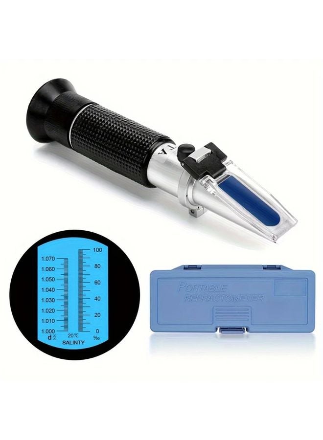 Handheld ATC Refractometer 0 100 for Seawater Salinity Brine Testing 1pc Optical Hydrometer Adjustable Focus - Image 4